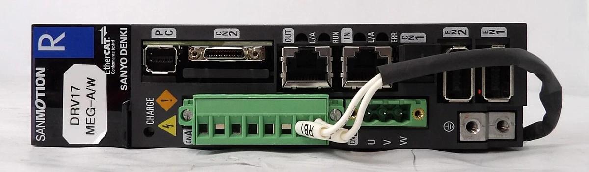 Used Sanyo Denki RS2A01A2HA5A00 Servo Drive Module SANMOTION R Working Surplus