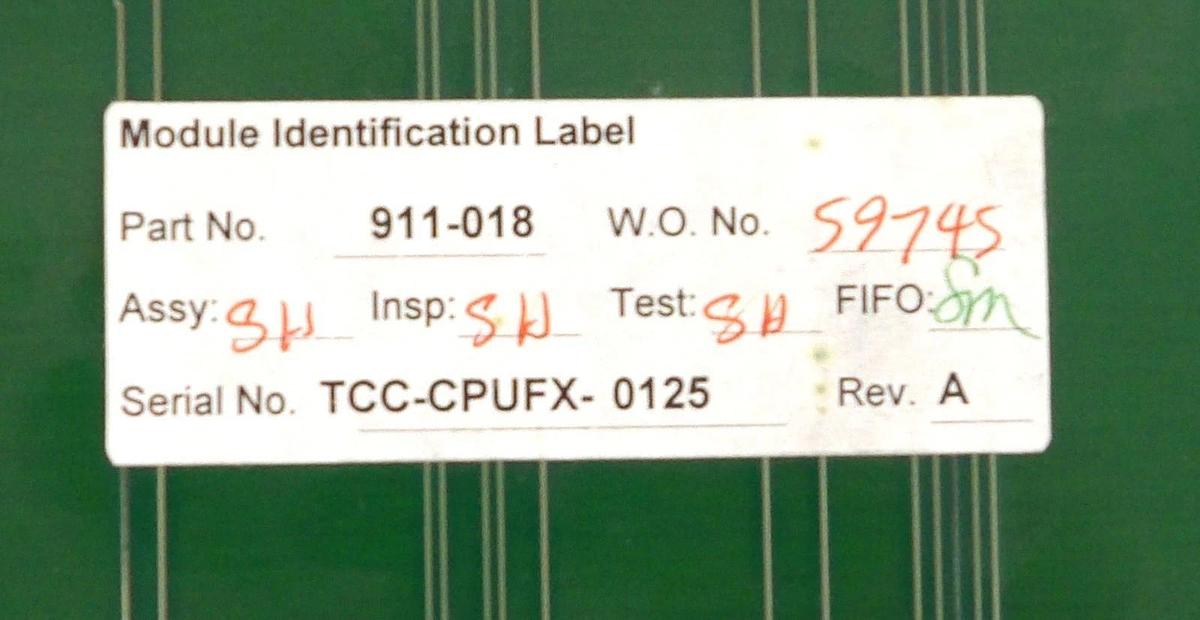 Used Brooks TCC CPUFX VME Control PCB Card BRD-T2ULTRA-FXTR-A 84-W8960B01F Working