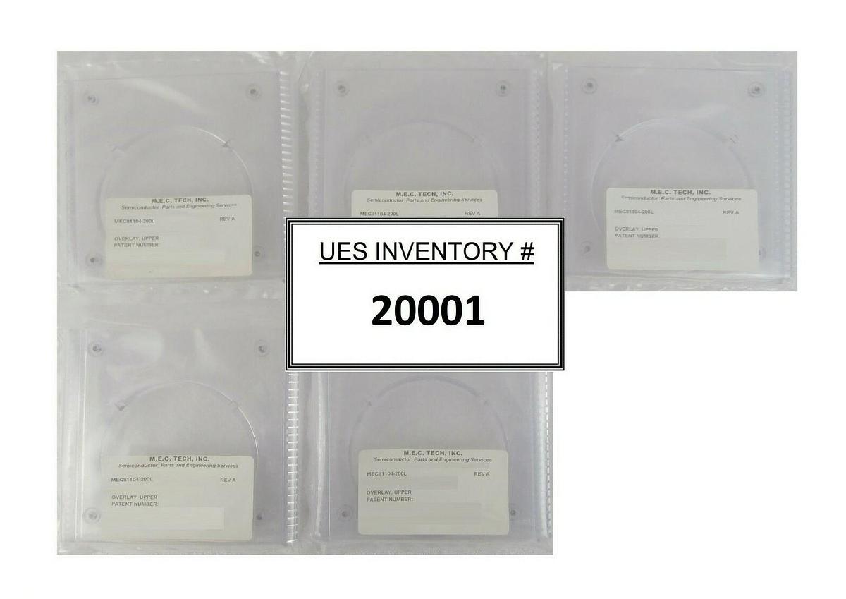 M.E.C. Tech MEC81104-200L Overlay Upper AMAT Applied Materials Lot of 5 New