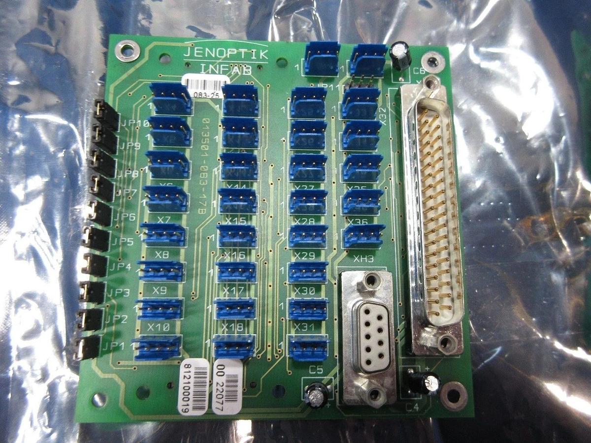 Used Jenoptik Infab 812100019 Interface PCB 013501-083-17 Lot of 2 Used Working