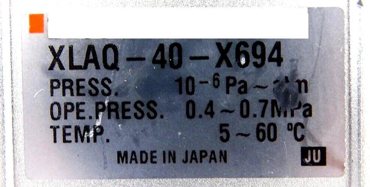 Used SMC XLA-50 XLA-50-M9  XLAQ-40-X694 High Vacuum Valve Reseller Lot of 4 Working