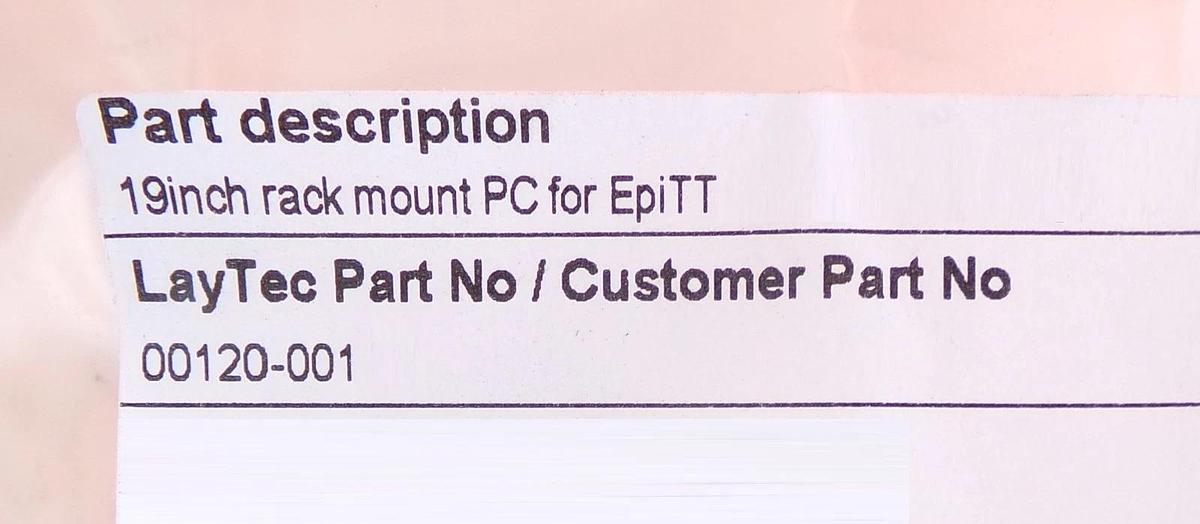 Used LayTec 00120-001 EpiTT In-Situ Measurement System EpiNet Control Computer New