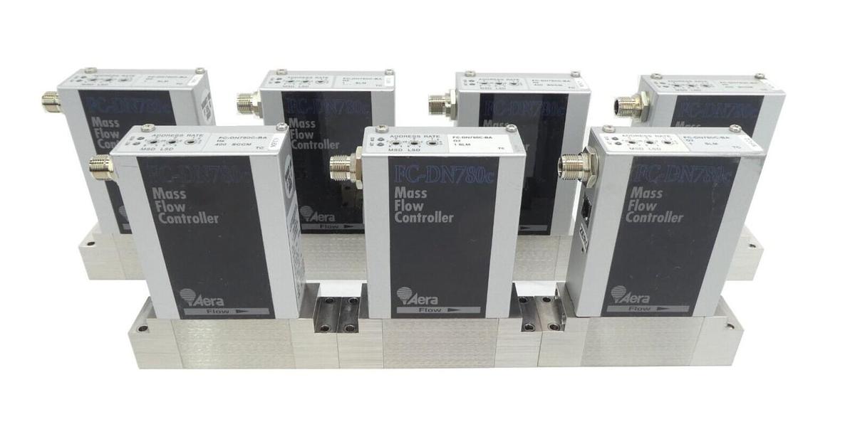 Used Aera FC-DN780C-BA Mass Flow Controller MFC Lot of 7 AMAT 0190-23475 3030-14001
