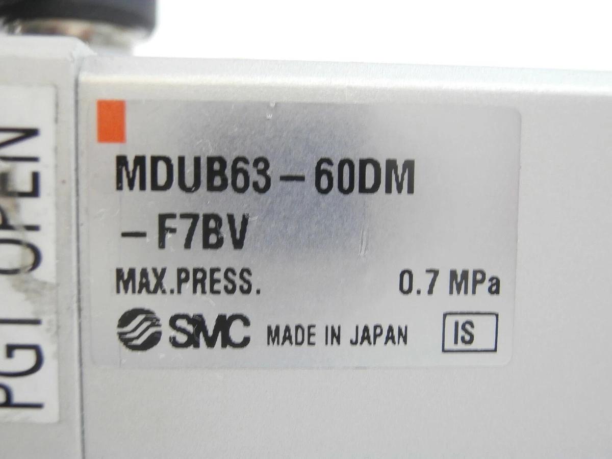 Used SMC MDUB63-60DM-F7BV Compact Cylinder Lot of 2 TEL Tokyo Electron Telius Working