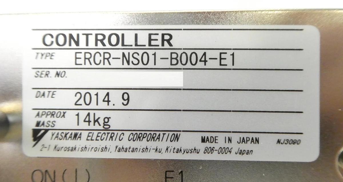 Used Yaskawa Electric ERCR-NS01-B004-E1 Robot Controller NXC100 0190-34911 Working