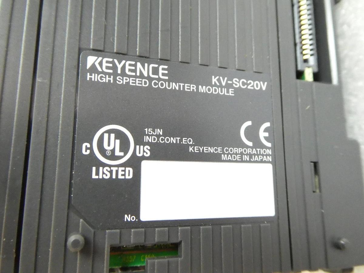 Used Keyence KV-5000 Real Time Logic Controller CPU Module Assembly Working Surplus