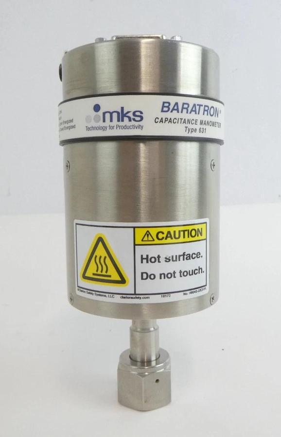 Used MKS Instruments 631C12T8FHBB Baratron Capacitance Manometer Type 631 Working