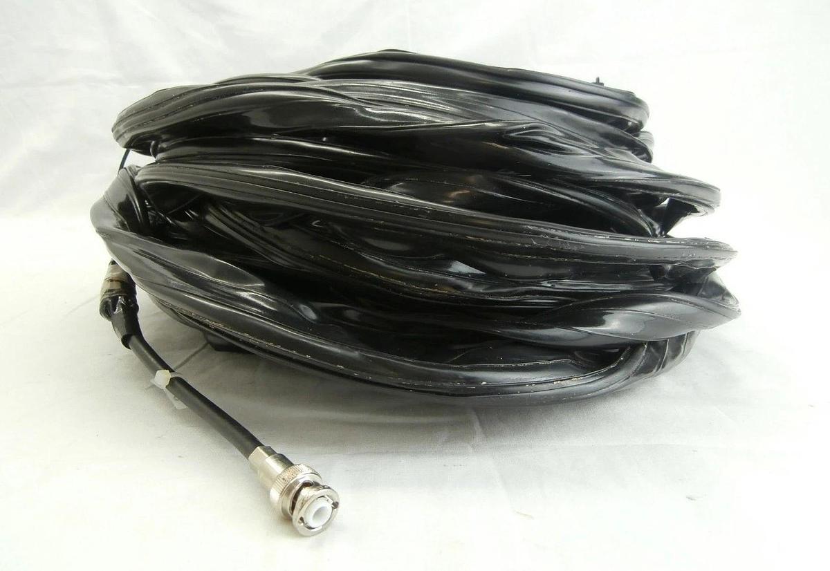 Used Hitachi 201F1 RF Cable 72 Foot 23M M-511E Microwave Plasma System Working