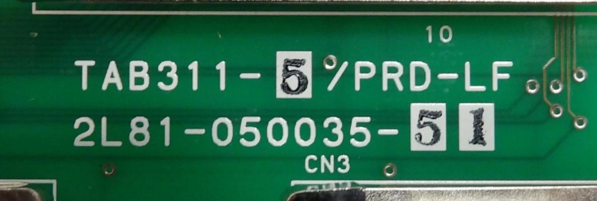 Used TEL Tokyo Electron 2L81-050035-51 Interface PCB TAB311-5/PRD-LF Working