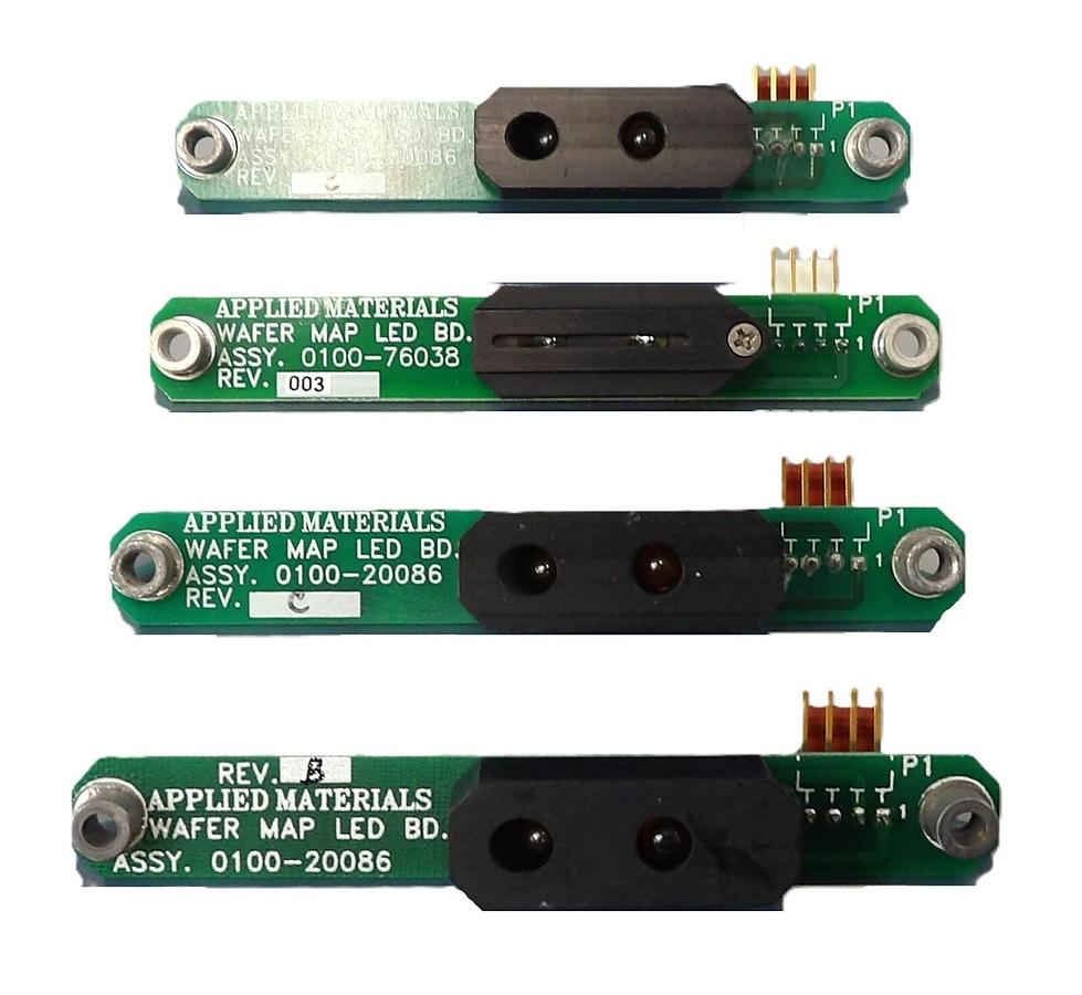 Used AMAT Applied Materials 0100-76038 Wafer Map Led PCB Lot of 4 Working