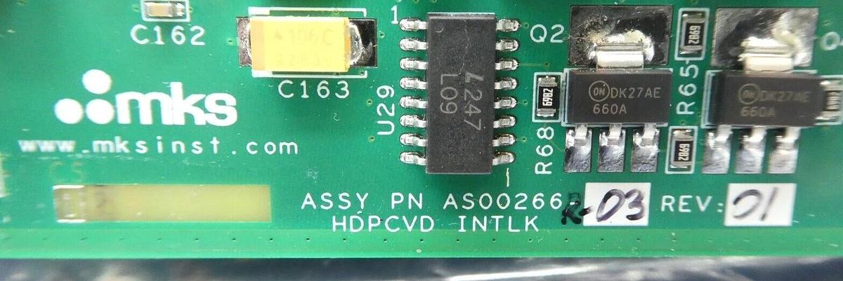 Used MKS Instruments AS00269R-01 HDPCVD Interlock PCB 0100-01396 Working Surplus