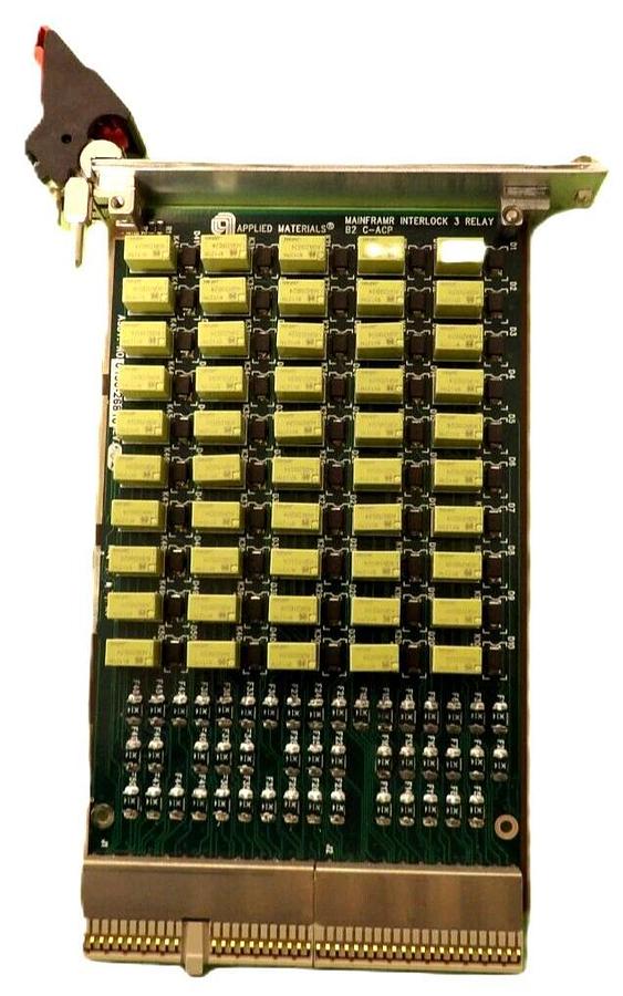 Used AMAT Applied Materials 0190-26810 MainFrame Interlock 3 Relay PCB Working Spare