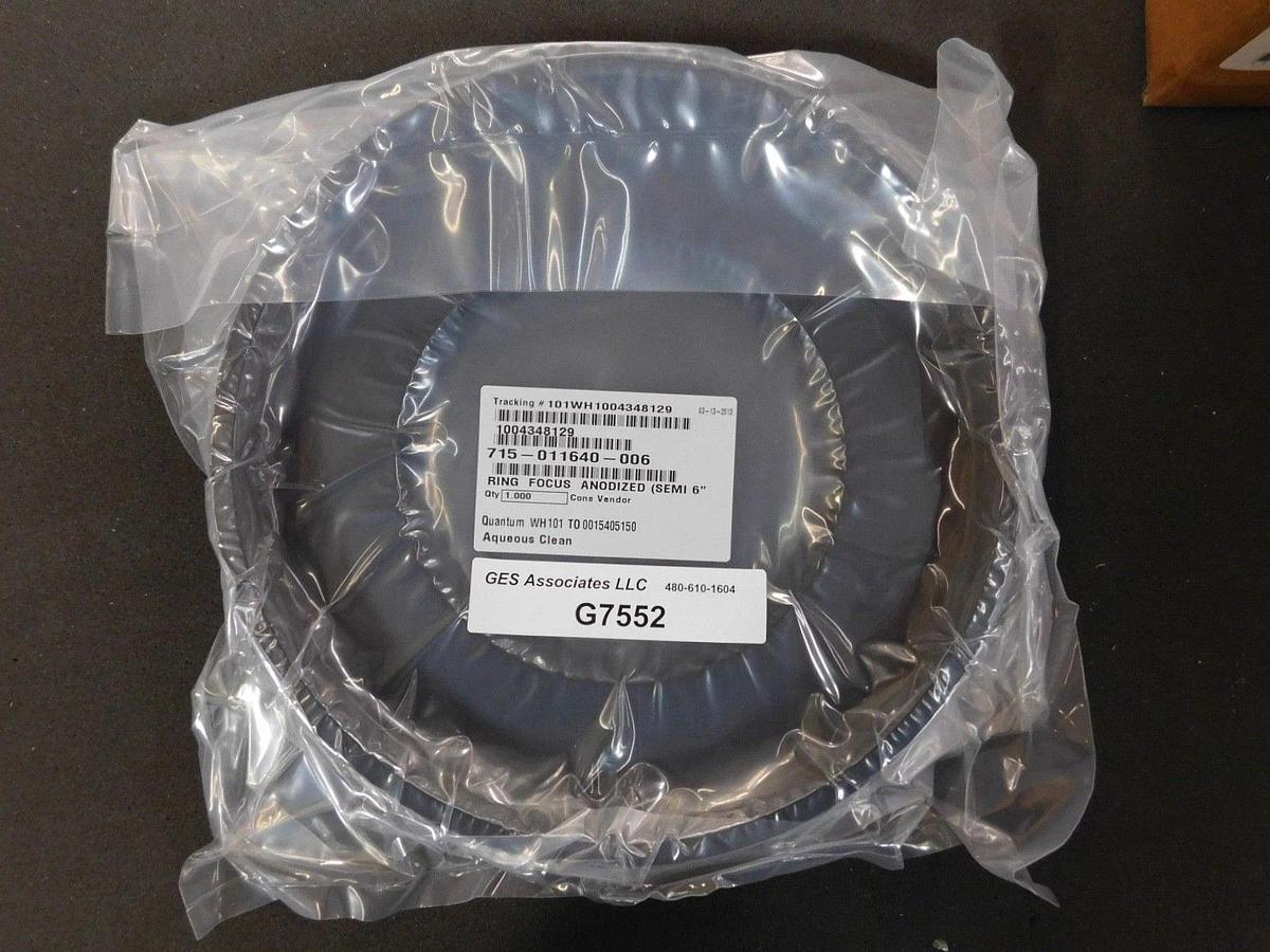Used Lam Research 715-011640-006 Ring Focus Anodized Semi 6"