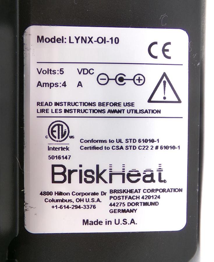 Used BriskHeat LYNX-OI-10 Digital Tempurature Controller Working