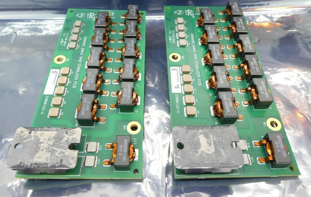 Used AE Advanced Energy 23000122-A 2MHz 5kW Stabilizer PCB 33000128 Lot of 2 Working