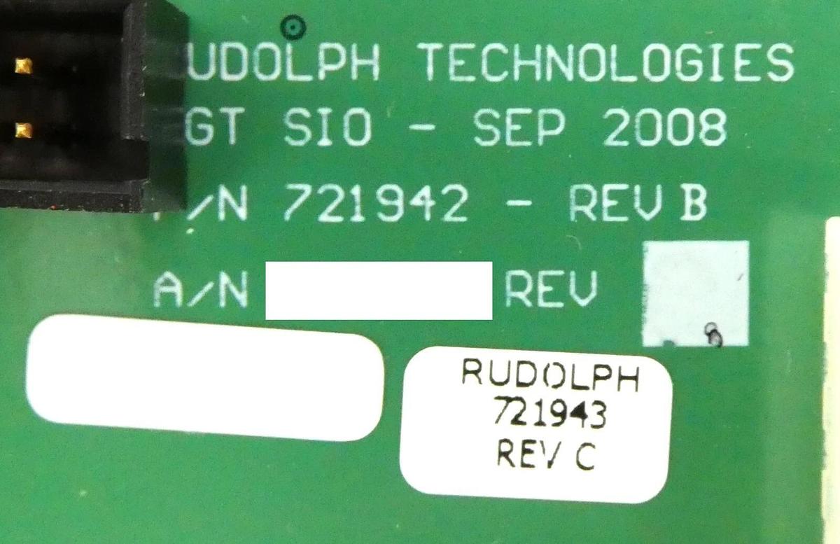 Used Rudolph Technologies 721942 NGT SIO PCB Board 721943 Working Surplus
