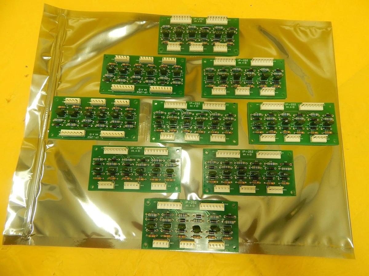 Used Yashibi IP-252 Connector Interface PCB Board Reseller Lot of 9 Used Working