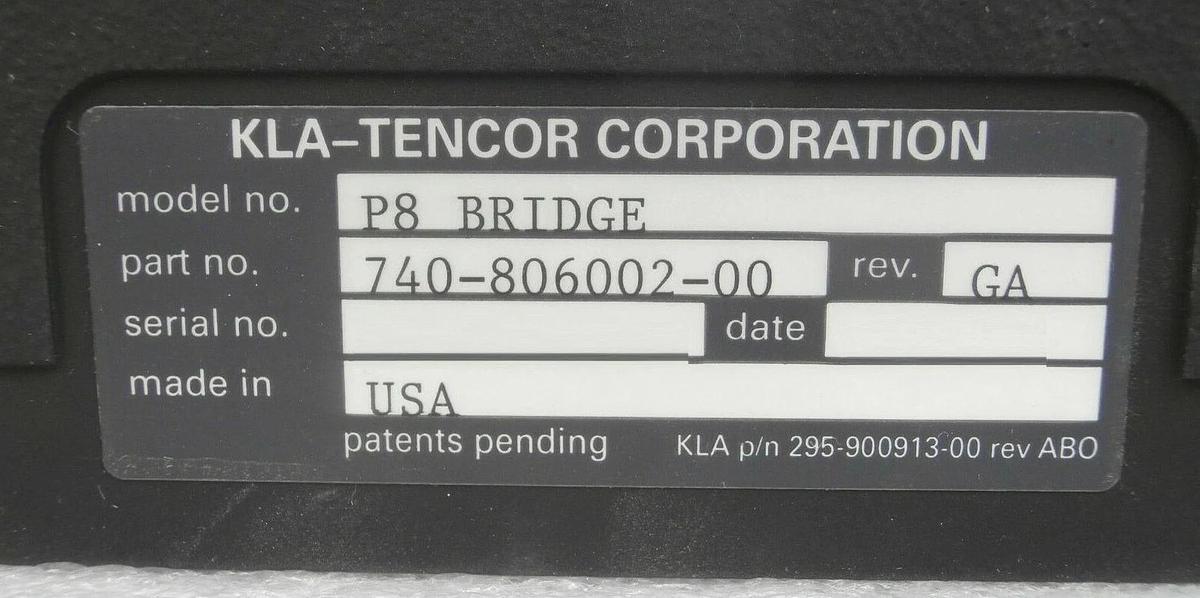 Used KLA-Tencor 740-806002-00 P8 Alignment Bridge Assembly 710-805351-00 Working