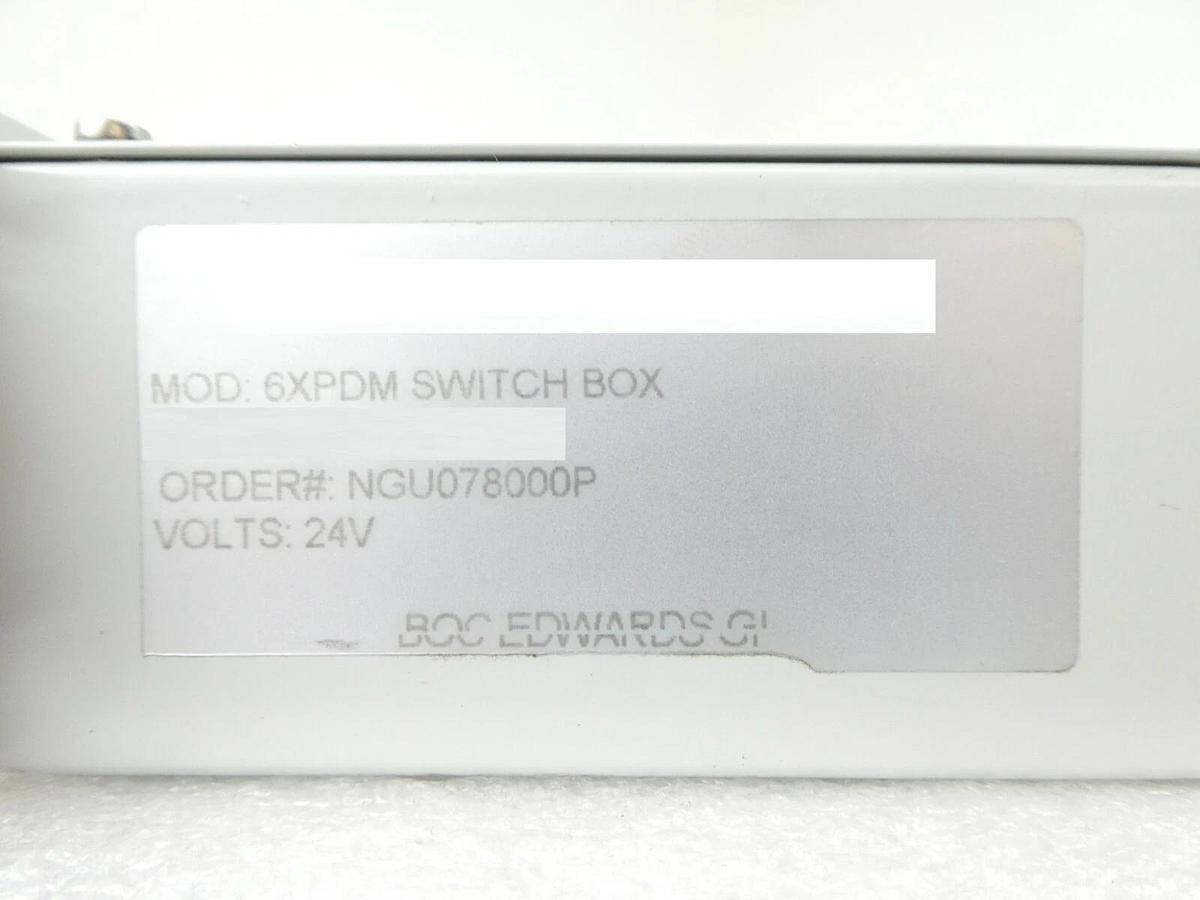 Used Edwards NGU078000P 6-Pump Vacuum Pump Switch Box Enclosure 6XPDM Working Surplus