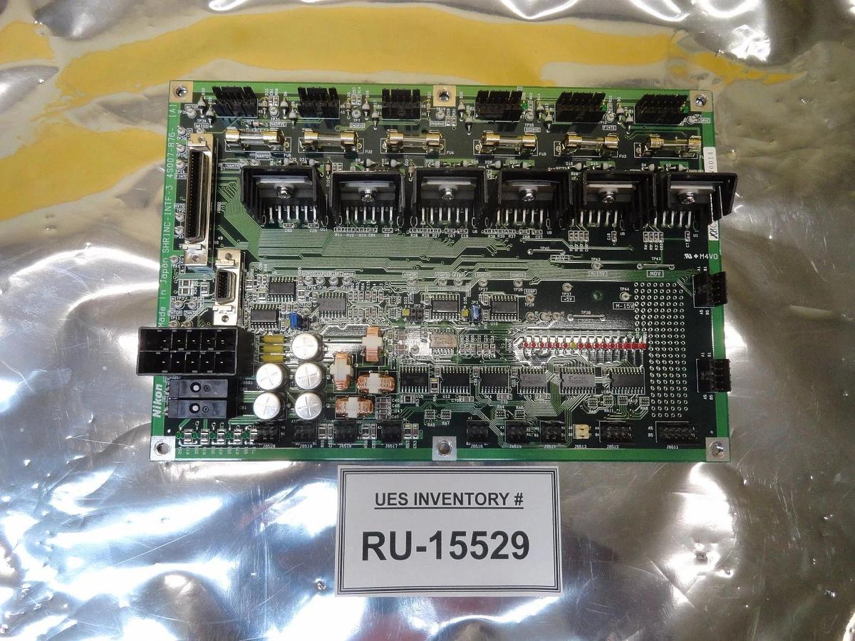Used Nikon 4S007-876 Interface Control Board PCB SHRINC-INTF-3 NSR-S204B System Used