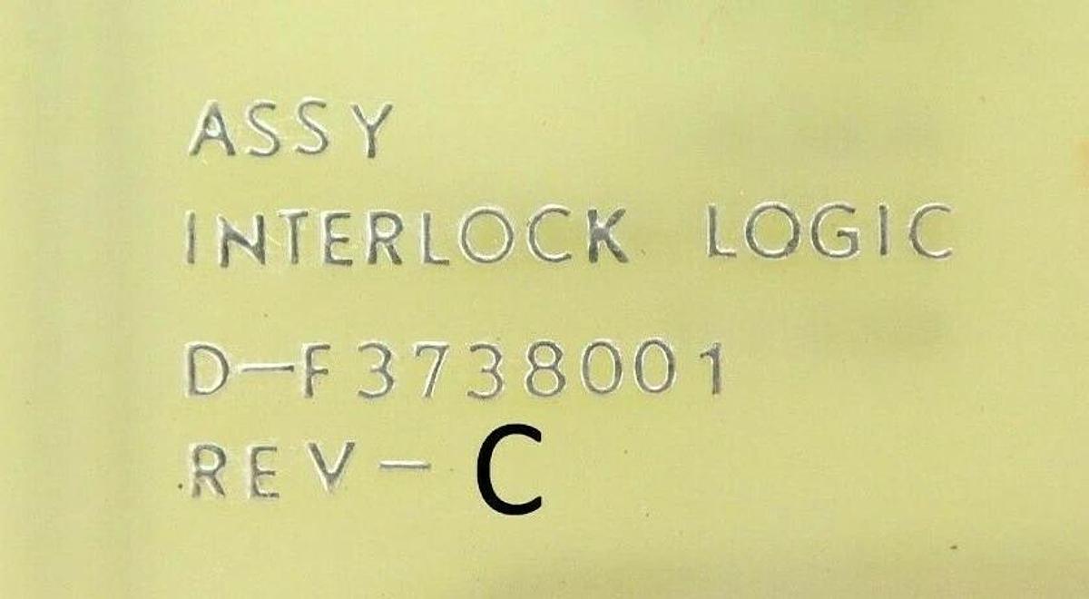 Used Varian Semiconductor VSEA D-F3738001 Interlock Logic PCB Card Rev. C Working