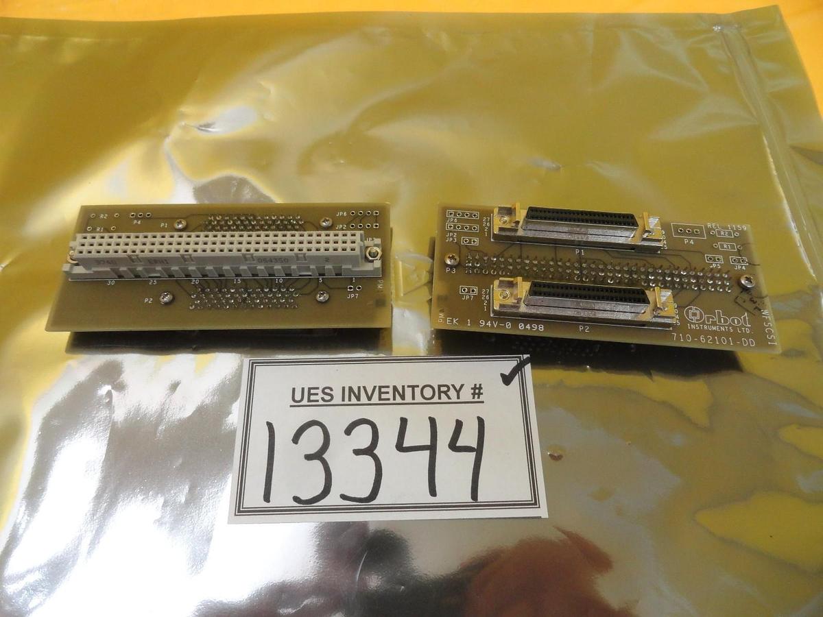 Used Orbot Instruments 710-62101-DD WFSCSI PCB Connector Board Lot of 2 Used Working