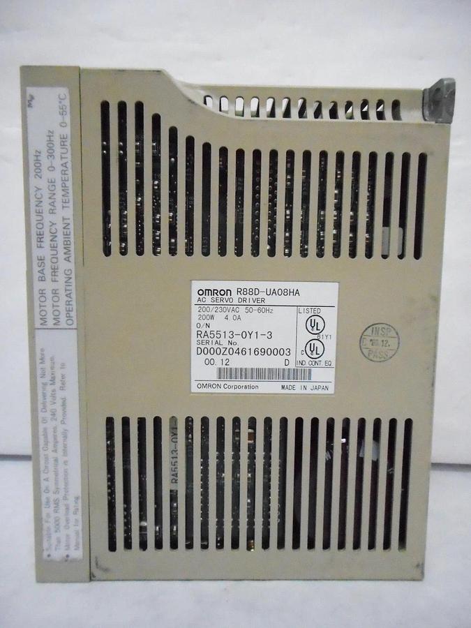 Used Omron R88D-UA08HA AC Servo Driver Used Working