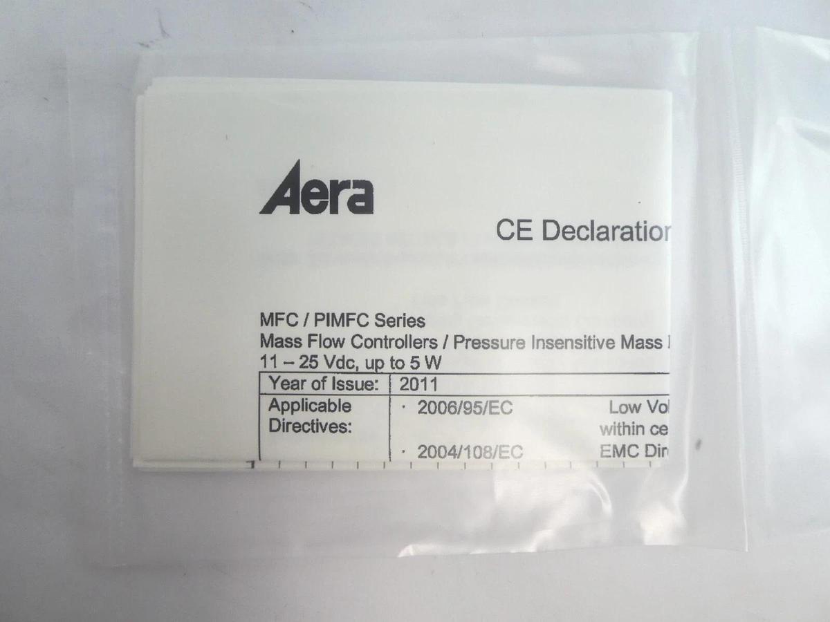 Aera FCPI980CBAXDIDJAA Mass Flow Controller MFC AMAT 0190-34212 Lot of 2 New