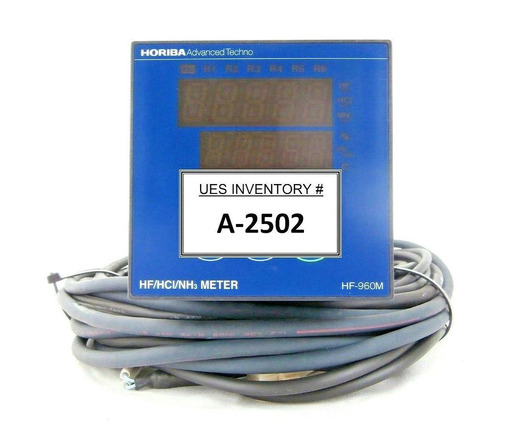 Used Horiba Advanced Techno HF-960M Concentration Monitor HF/HCl/NH3 Meter Working
