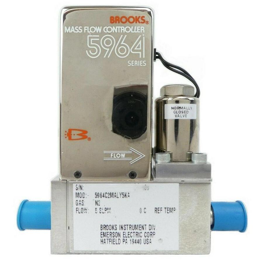 Used Brooks 5964C2MALY5KA Mass Flow Controller MFC Novellus 22-10516-00 Working Spare