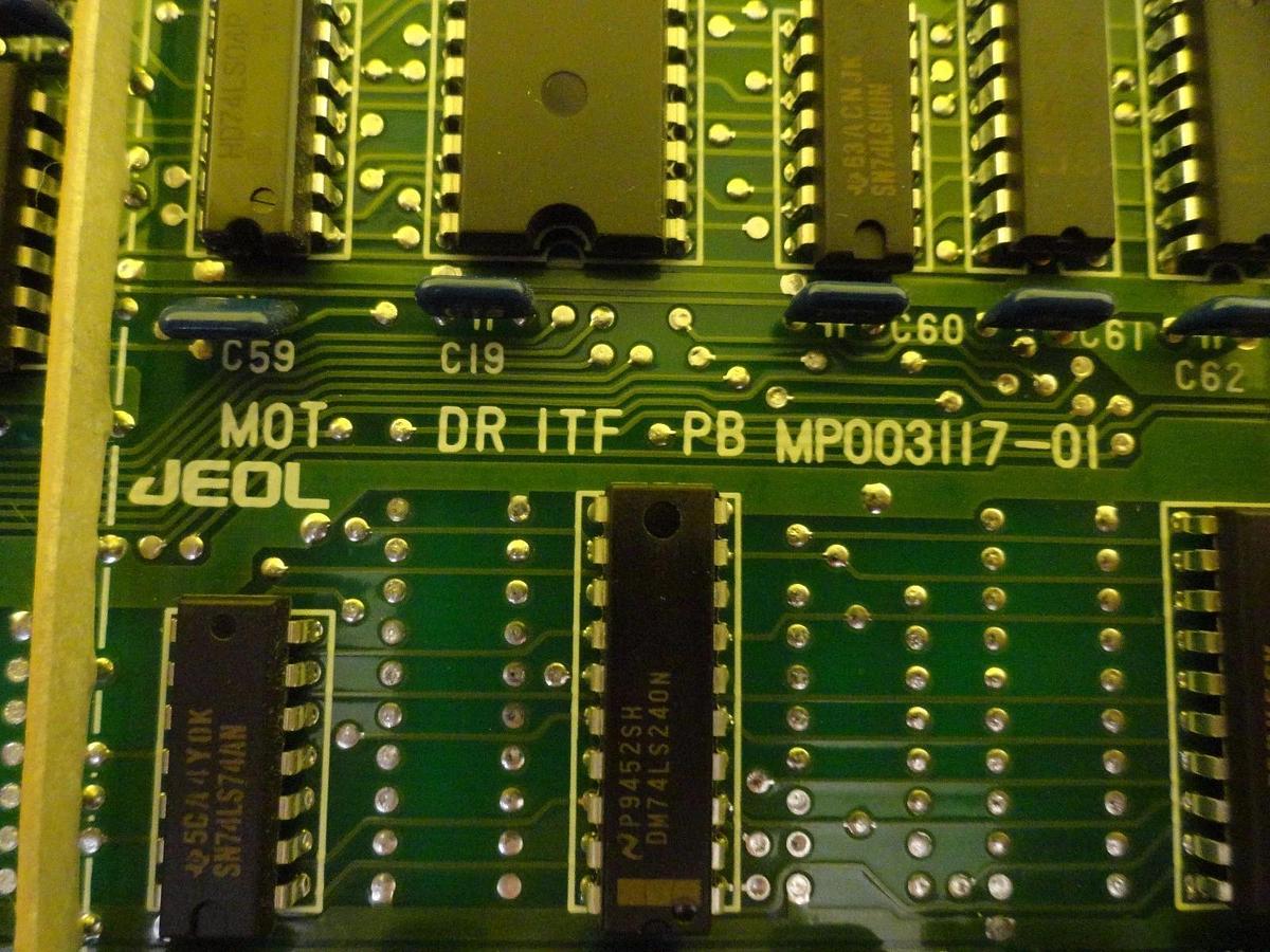 Used JEOL MP003117-01 MOT DR ITF PB Interface Board PCB Card JEM-2010F Working