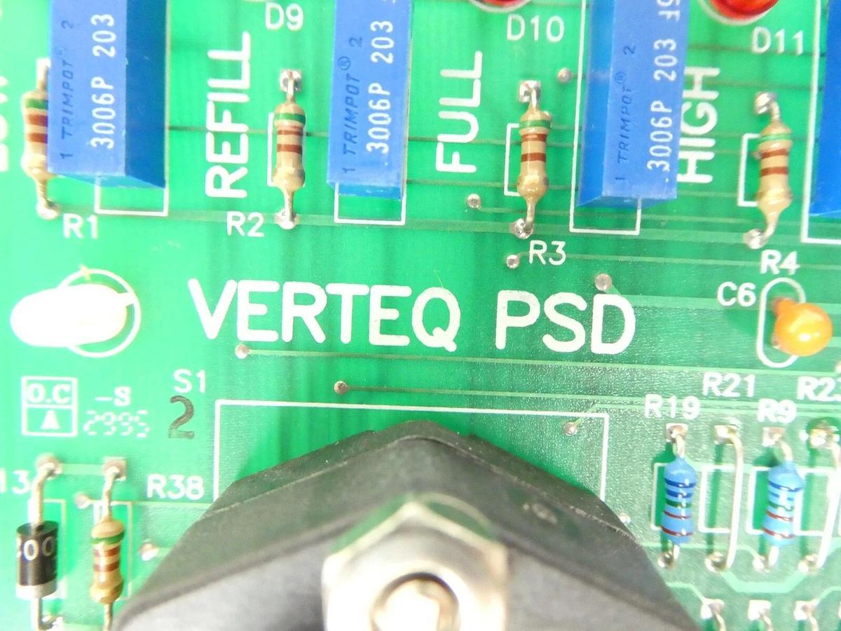 Used Verteq 1070725 IPA Level Switch PCB PSD Assembly 1070723-1 Working Surplus