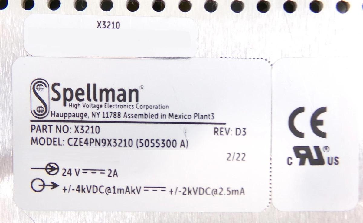Used Spellman X3210 High Voltage Power Supply CZE4PN9X3210 AB Sciex 5055300 Working