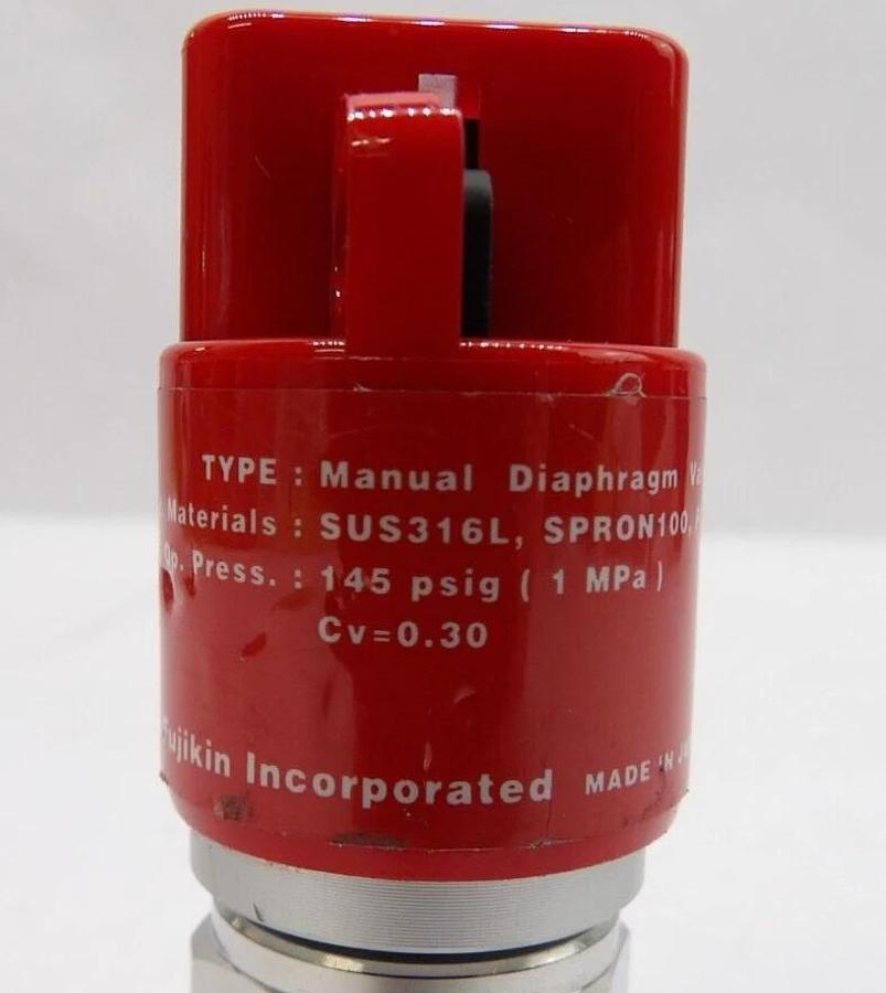 Used Fujikin 316L-P Manual Diaphragm Valve Reseller Lot of 25 Working Surplus