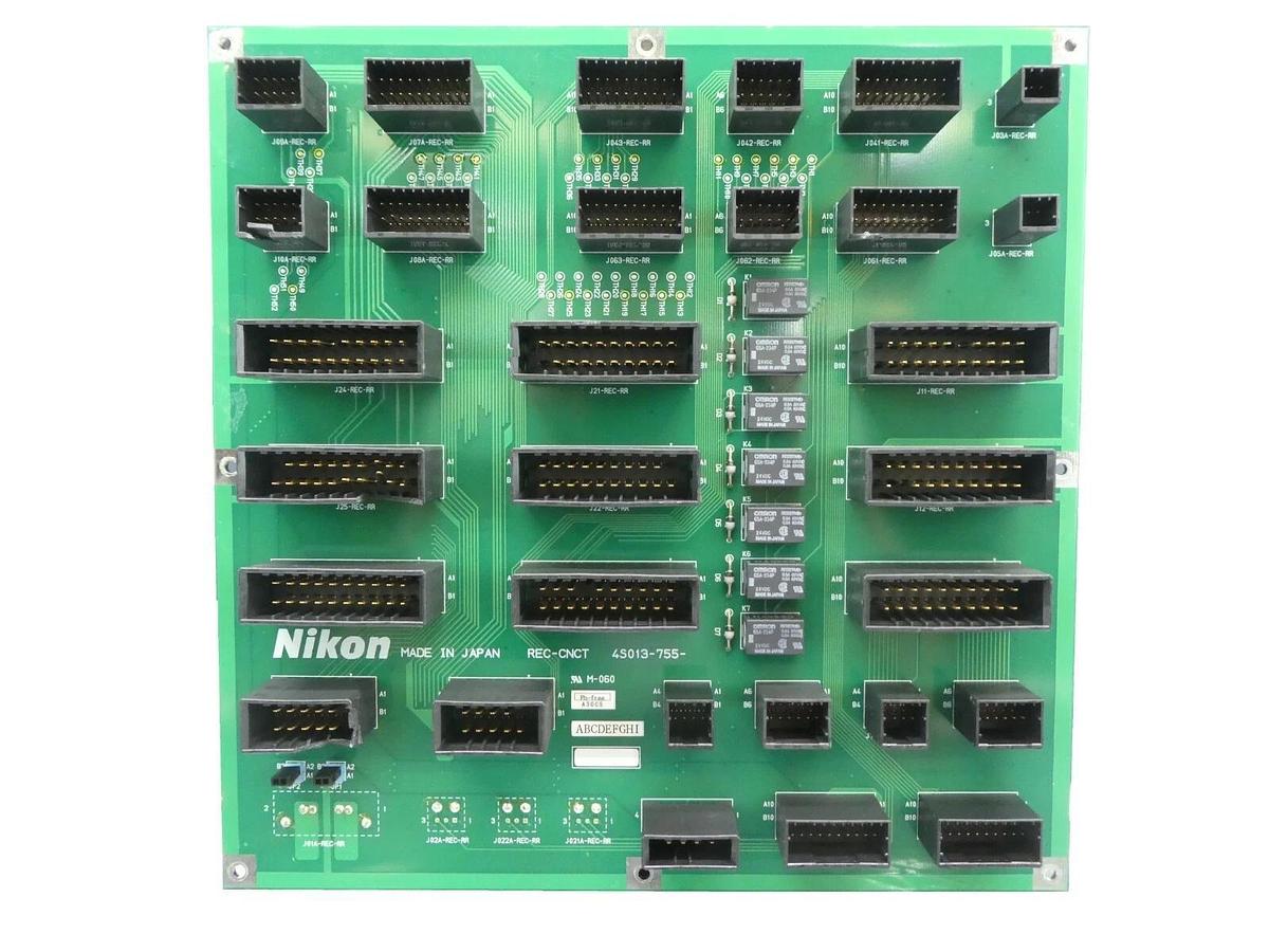 Used Nikon 4S013-755 Backplane PCB REC-CNCT NSR FX-601F Damaged Connectors As-Is