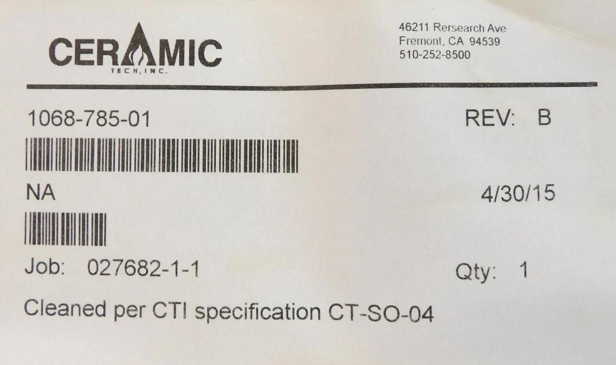 ASM 1068-785-01 Silicon Carbide Wafer Tray Reseller Lot of 2 New Surplus