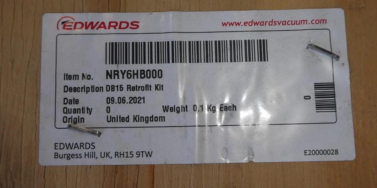 Edwards NRY6HB000 DB15 Retrofit Kit with Pump 500327864 New Surplus