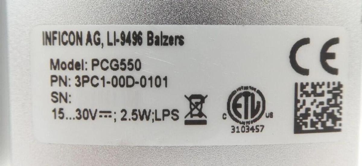 Used Inficon PCG550 Pirani Capacitance Gauge 3PC1-00D-0101 Lot of 7 Working
