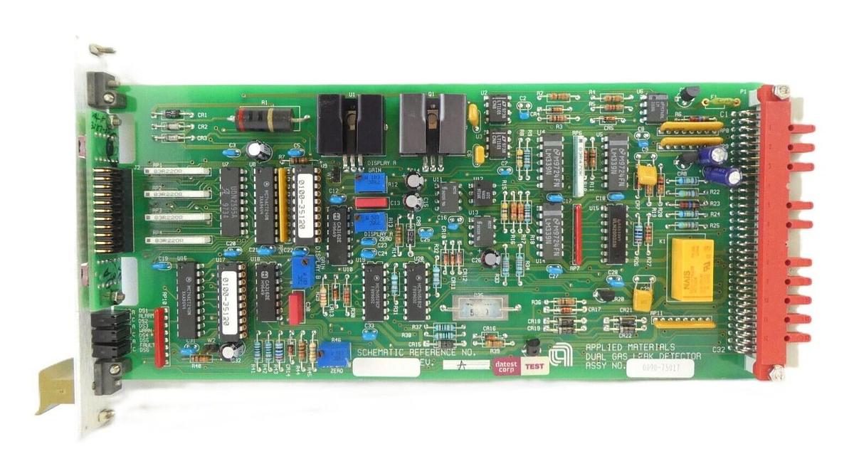 Used AMAT Applied Materials 0090-75017 Dual Gas Leak Detector PCB Card Working Spare