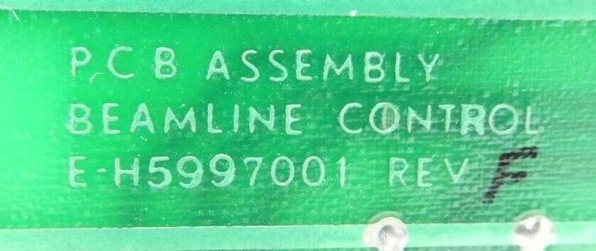 Used Varian Semiconductor VSEA E-H5997001 Beam Line Control PCB Card Rev. F Working