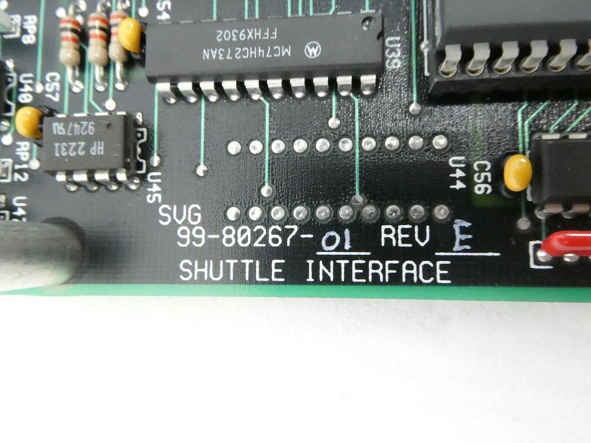 Used SVG Silicon Valley Group 99-80267-01 Shuttle Interface PCB Card Rev. E 90S Spare