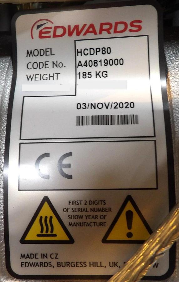 Refurbished iH 1000 Edwards NRB451945PXS Vacuum Dry Pump IH1000 Manufacturer Refurbished