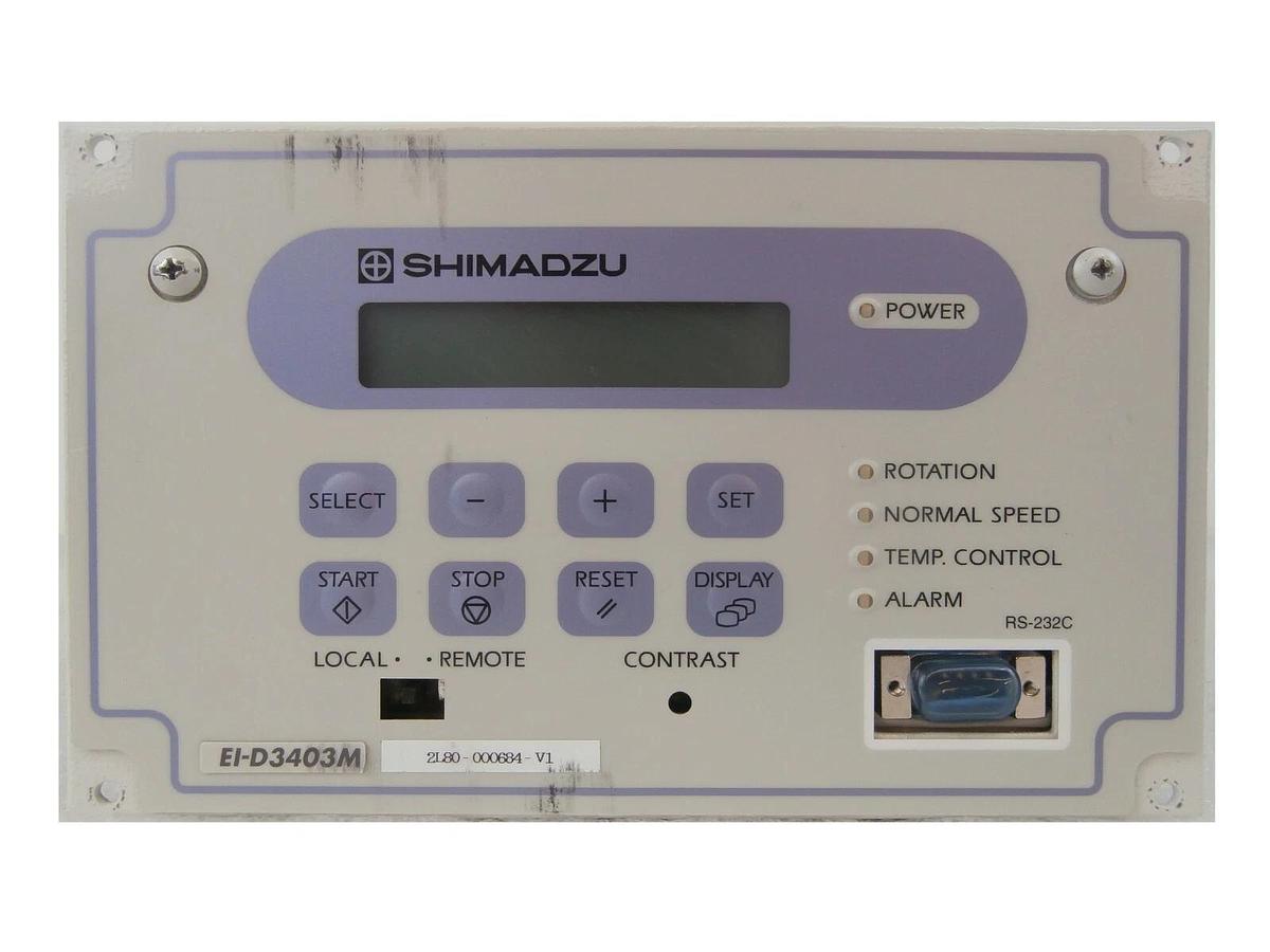 Used Shimadzu EI-D3403M (T1) Turbomolecular Pump Controller Turbo Tested Working