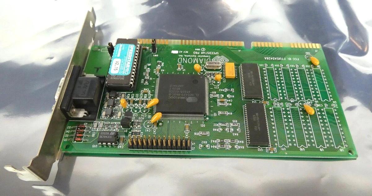 Used Diamond Computer Systems FTUISA5426A Graphics Card AMAT 0660-01707 PCB Working
