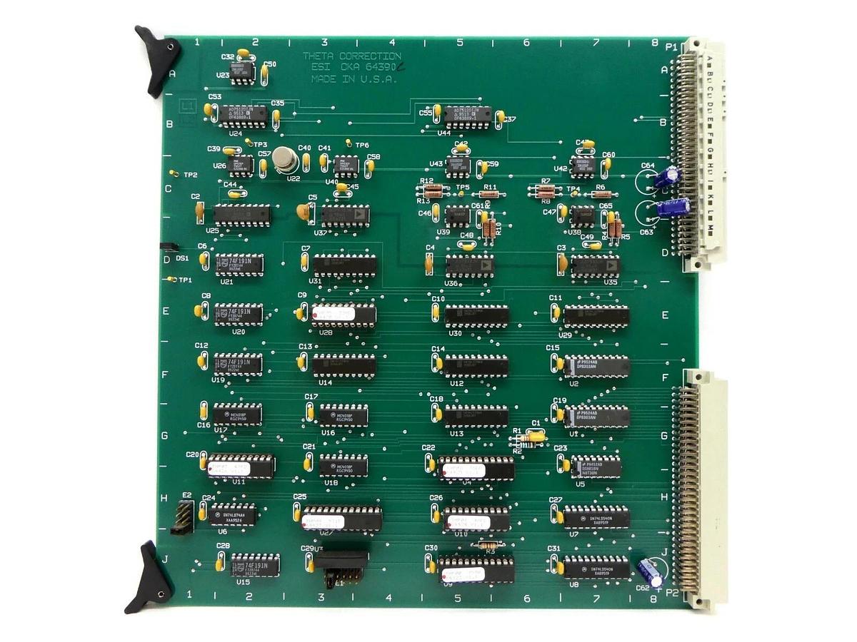 Used ESI Electro Scientific Industries CKA 64390 Theta Correction PCB Card Working
