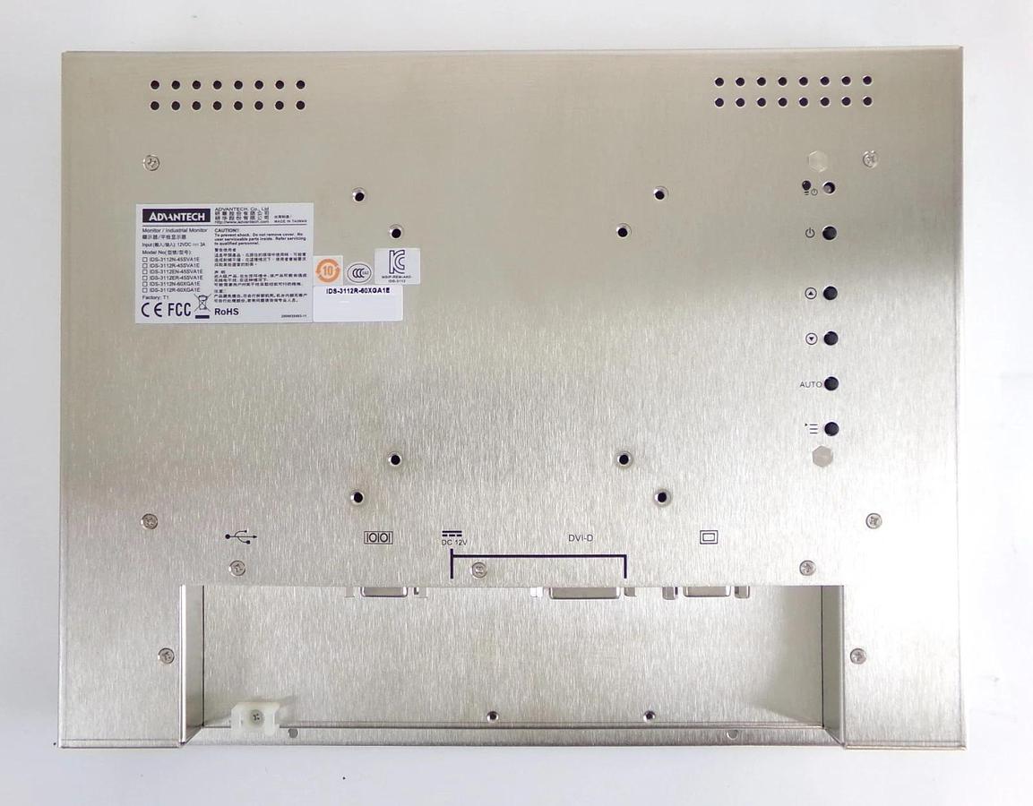 Advantech IDS-3112R-60XGA1E 12" Monitor Industrial Display New Surplus