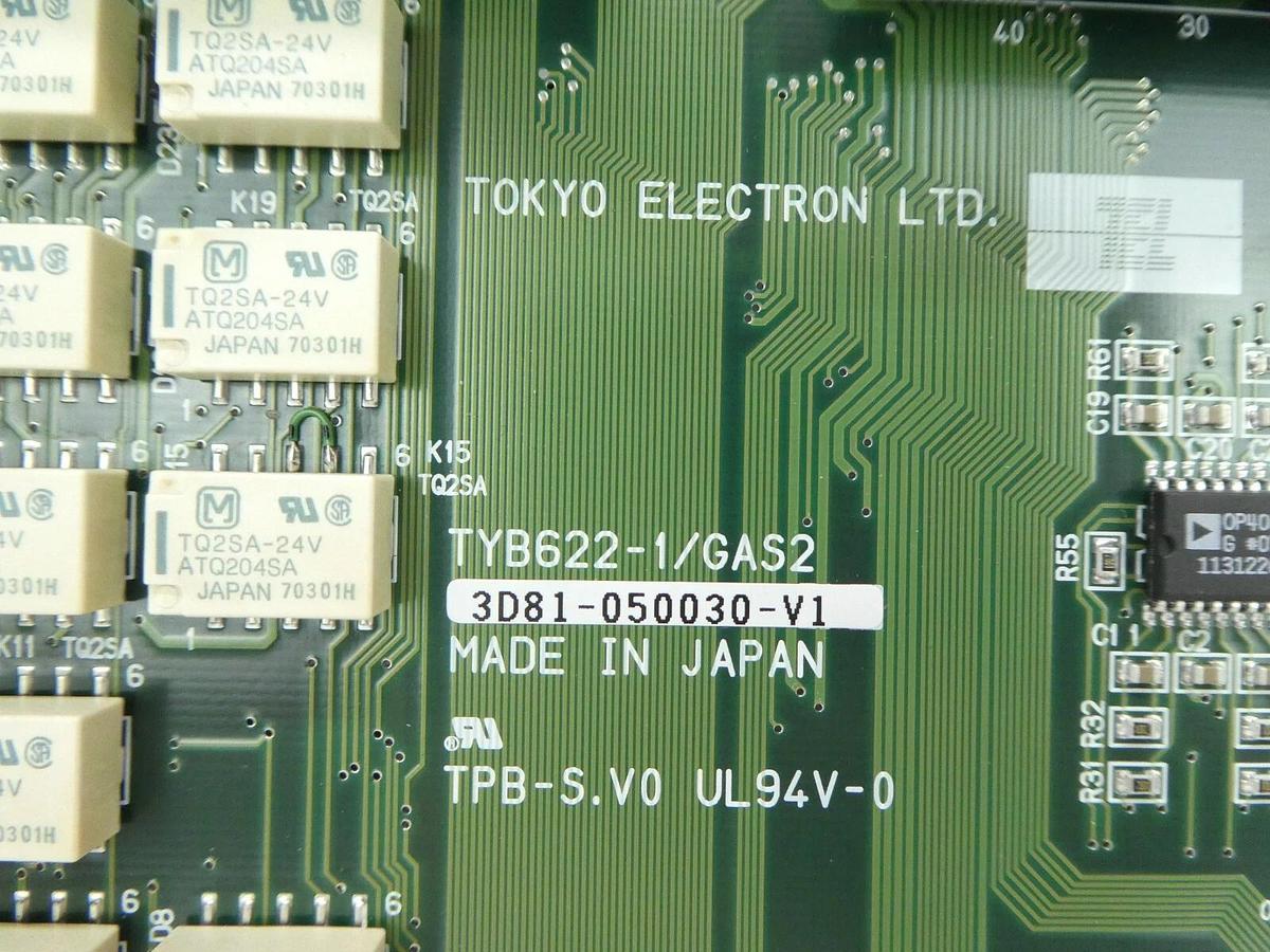 Used TEL Tokyo Electron 3D81-050030-V1 Interface PCB TYB622-1/GAS2 Working Spare
