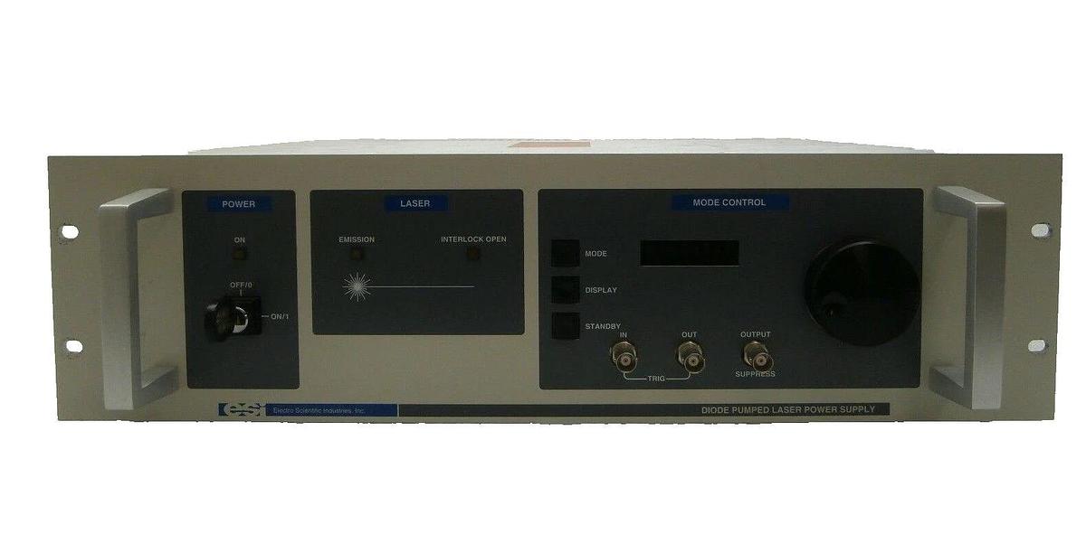 Used ESI 110M-PS Diode Pumped Laser System Power Supply Lightwave Working Surplus