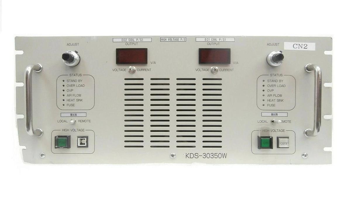 Used Kyoto Denkiki KDS-30350W Dual Output DC Power Supply Bent Panel Untested As-Is
