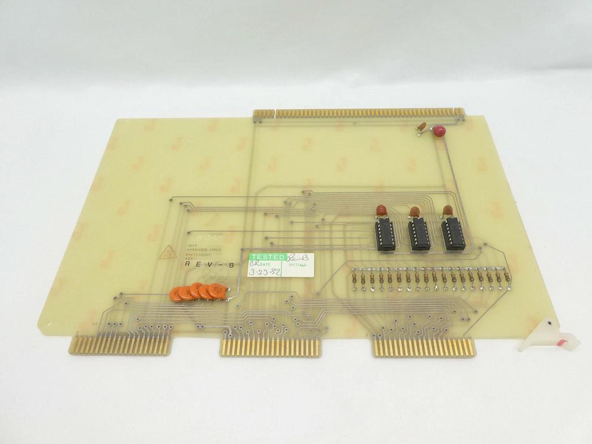 Used Varian Semiconductor VSEA D-F3738001 Interlock Logic PCB Card Rev. B Working